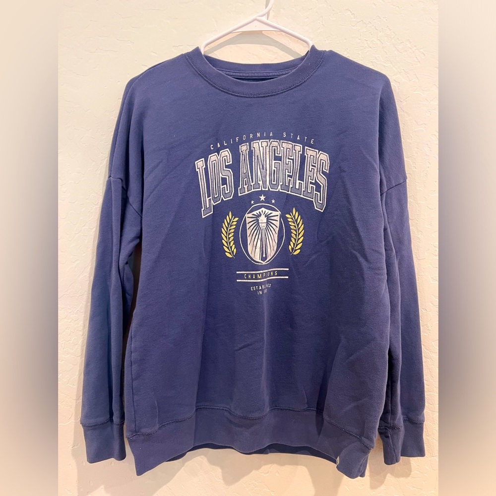 Abercrombie kids oversized worn look sweatshirt size 15/16 - Picture 1 of 4